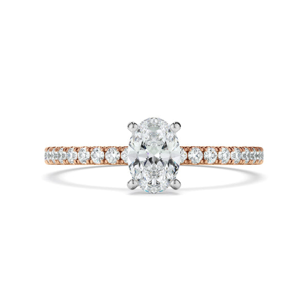 0.70ct Oval Cut Lab Grown Diamond Ring