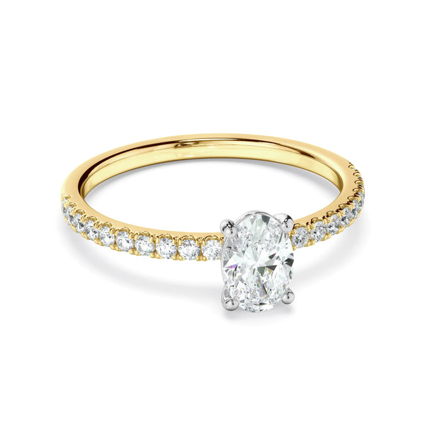 0.70ct Oval Cut Lab Grown Diamond Ring