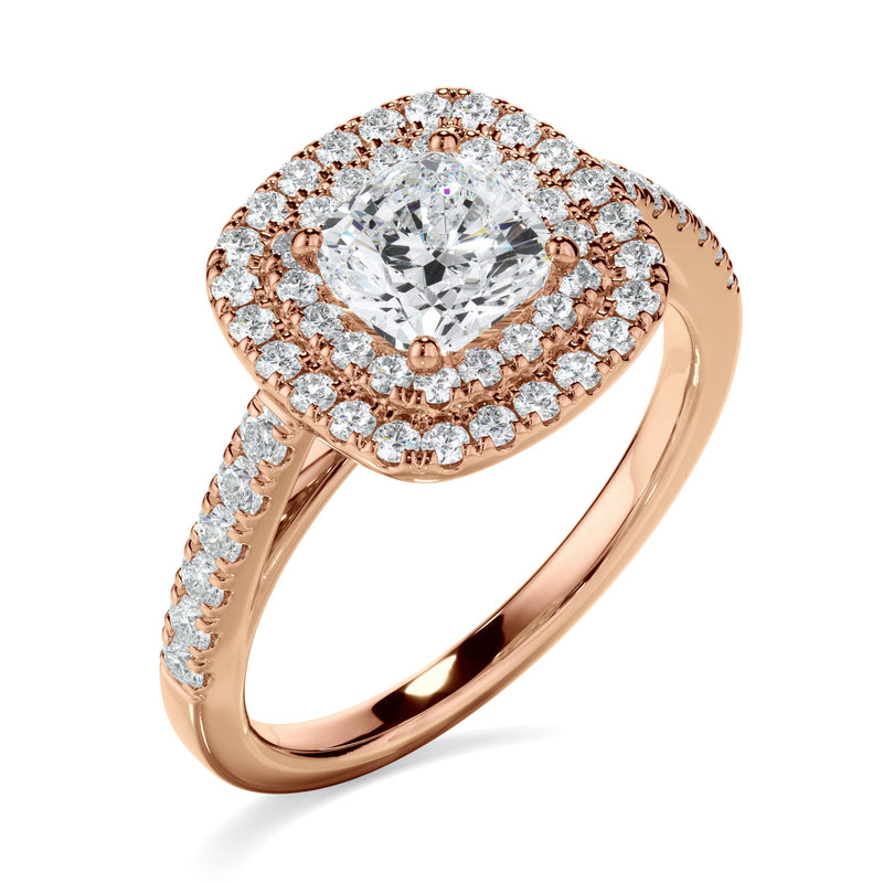 1.45ct Cushion Cut Lab Grown Diamond Ring