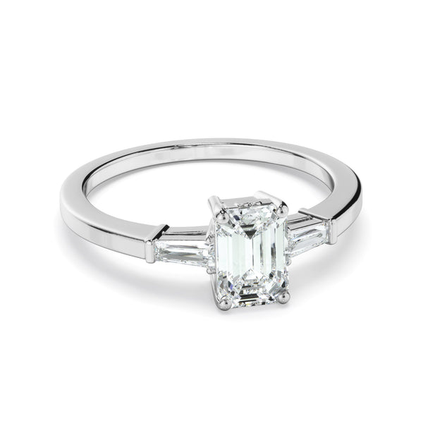 1.10ct Emerald Cut Lab Grown Diamond Ring