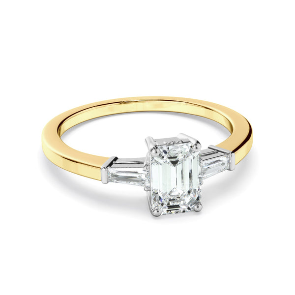 1.10ct Emerald Cut Lab Grown Diamond Ring