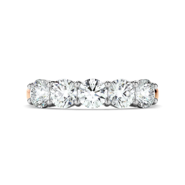 1.5ct Round Brilliant Cut Lab Grown Diamond Anniversary Ring