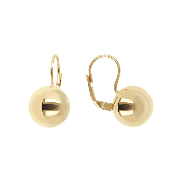 Bronzallure Golden Sphere Earrings