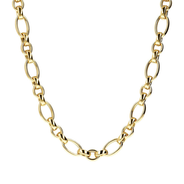 Bronzallure Golden Large Link Short Necklace