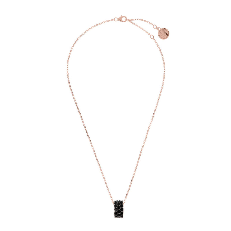 Bronzallure Cubic Zirconia Three Band Pendant Necklace