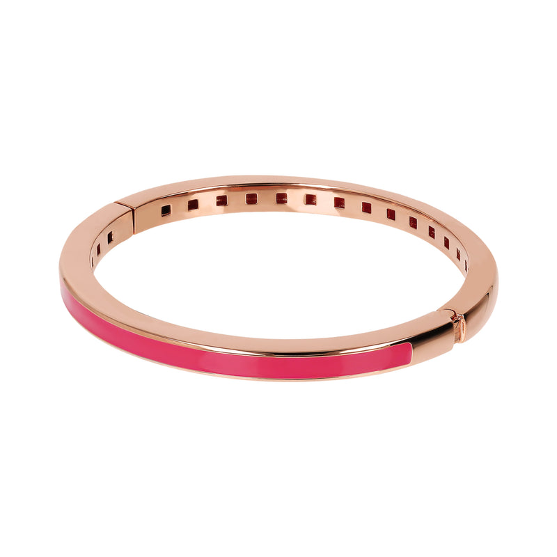 Bronzallure Miss Fuchsia Enamel Bangle