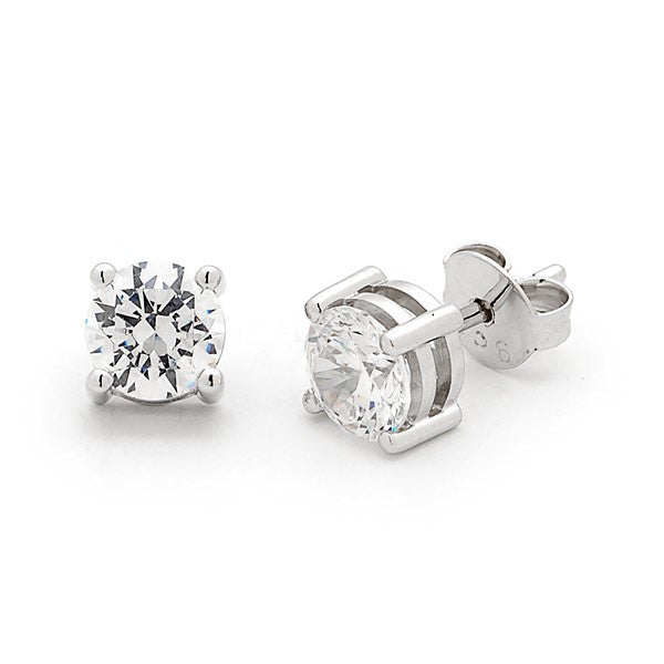 0.50ct Diamond Stud Earrings In 9ct White Gold