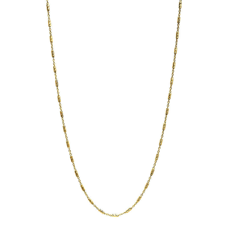 NAJO Equilibrium Yellow Gold Chain Necklace (45cm+ext)