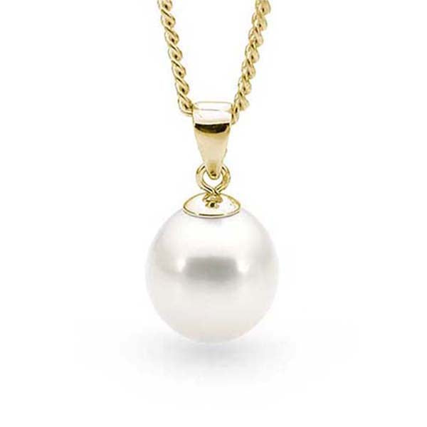 9ct Yellow Gold Freshwater Pearl Pendant