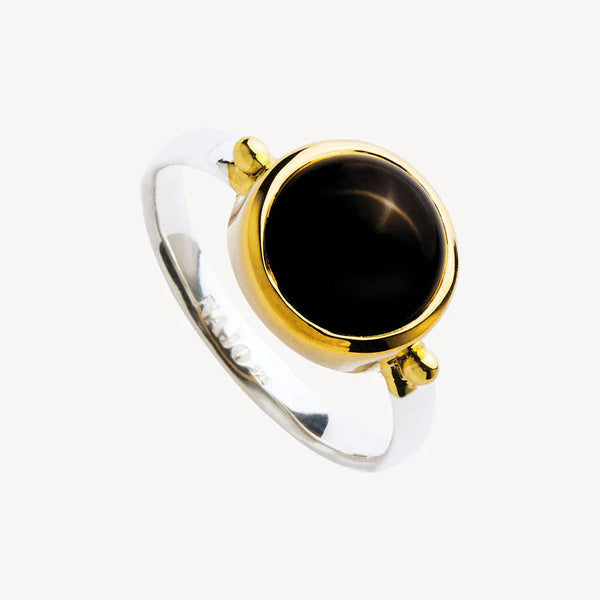 NAJO Garland Two-Tone Black Onyx Ring