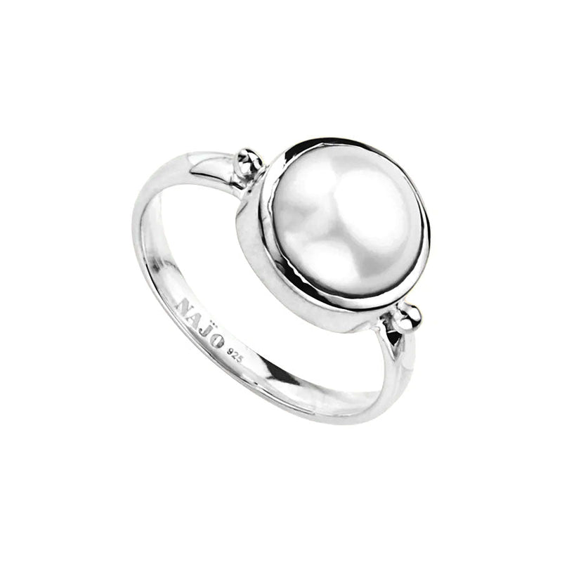 NAJO Garland Silver Pearl Ring