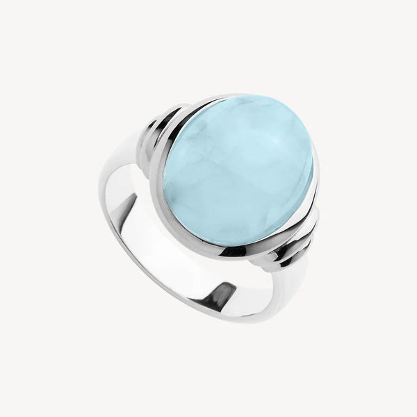 NAJO Ulysses Aquamarine Silver Ring